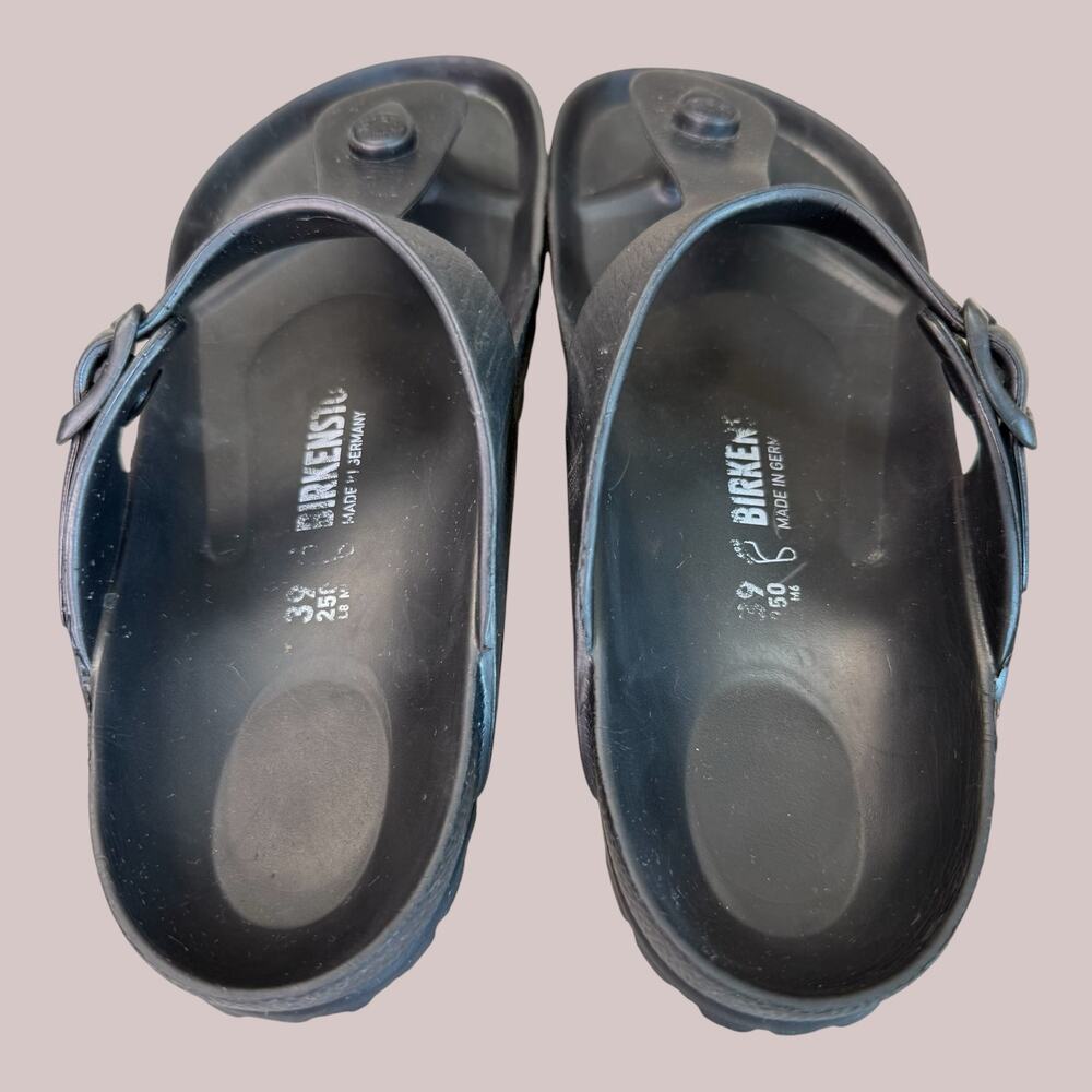 Birkenstock Gizeh Essentials EVA Women EU 39 Slide Thong Sandal Black Waterproof - Picture 4 of 11